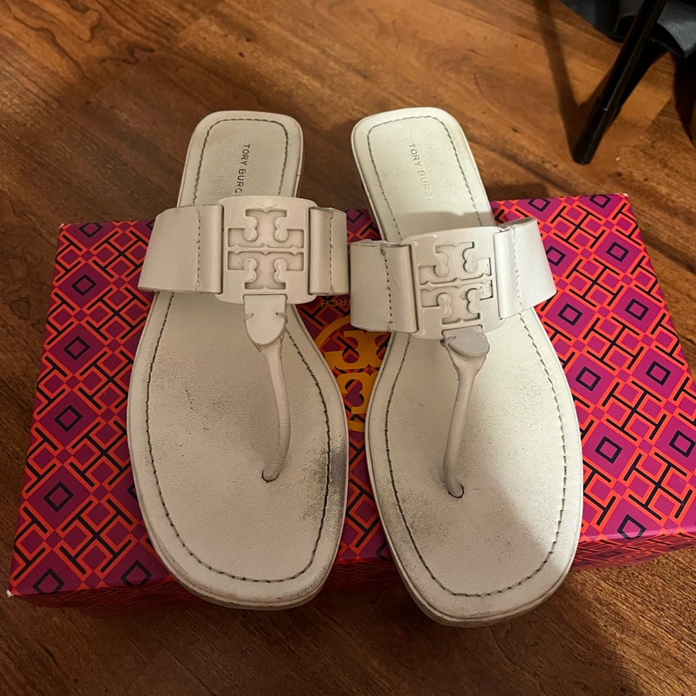 Tory Burch Cream Women's Sandals